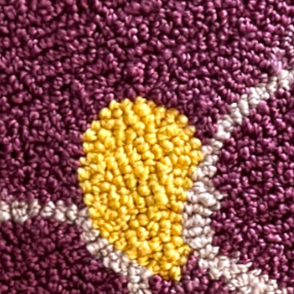 NWOT! Oversized Joann Fabrics Floral Pillow Accent Pillow Pansy 18" x 18" x 3" - Picture 4 of 7